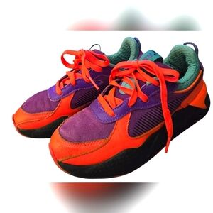 Puma Kid's RSX Running System Purple/Org./Blk. Tennis Shoes. Sz. 2.5C.